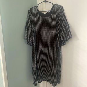 Calvin Klein ruffle sleeve dress.